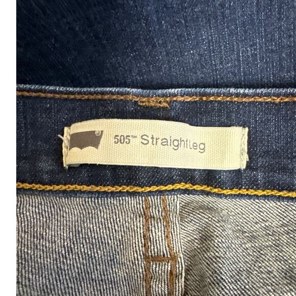 Levi's 505 Straight Leg Jeans16M 33x32 Envelope Button Pockets - Picture 5 of 9